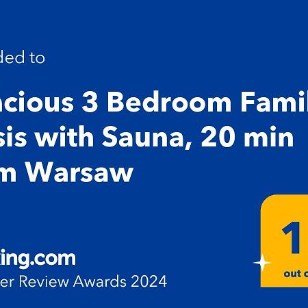 Spacious 3 Bedroom Family Oasis With Sauna, 20 Min From Warsaw Piaseczno  Exterior foto
